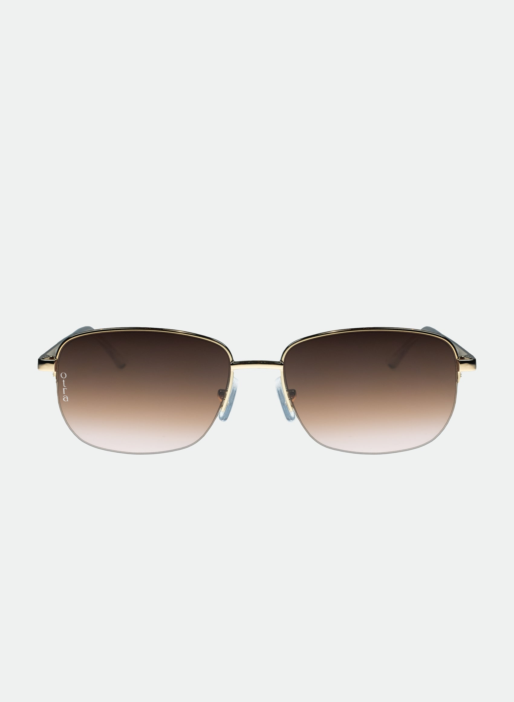 Junior small metal sunglasses in brown