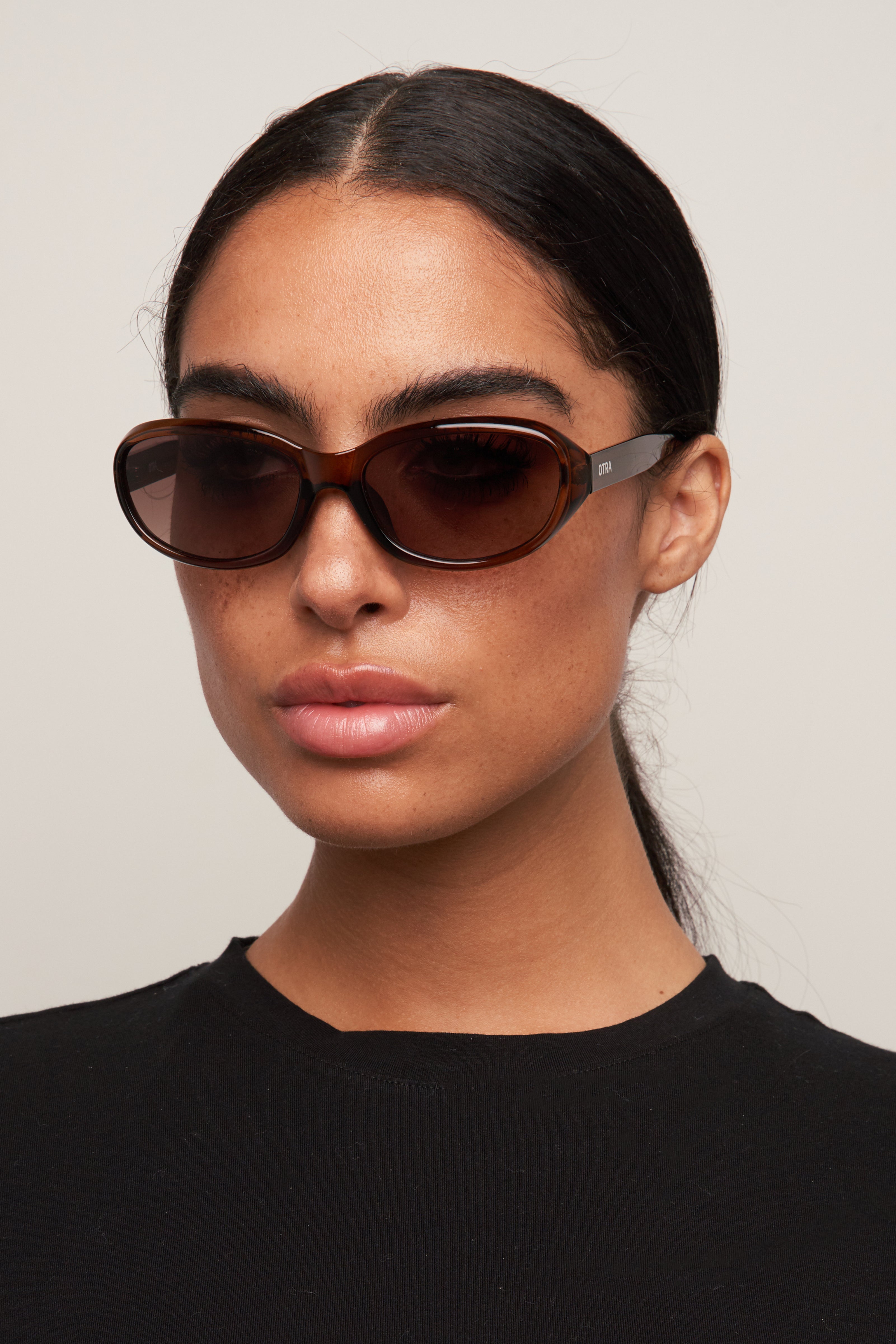 Elsa - Trans Maple/Brown Fade – Otra Eyewear