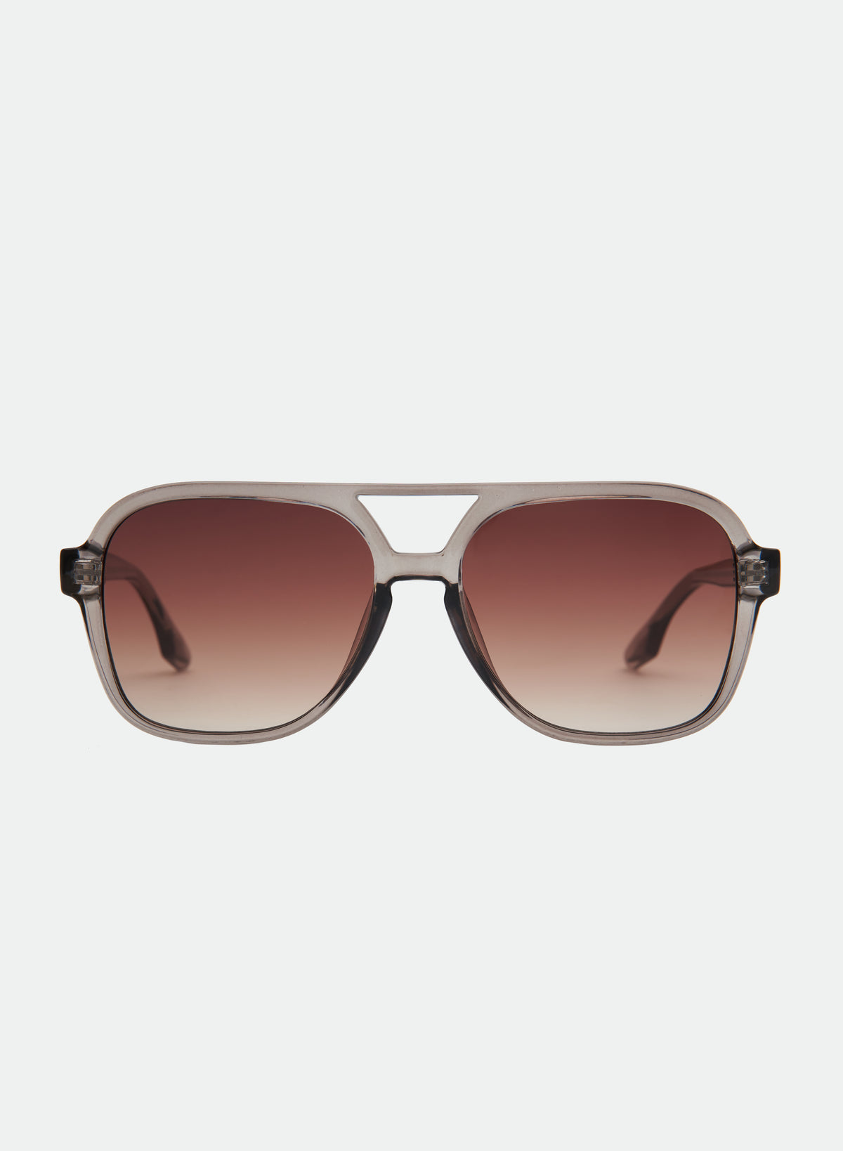 Kori Aviator Sunglasses-Trans Olive/ Brown Fade – Otra Eyewear display picture 2