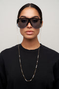 Stella White Stones Eyewear Chain - Gold