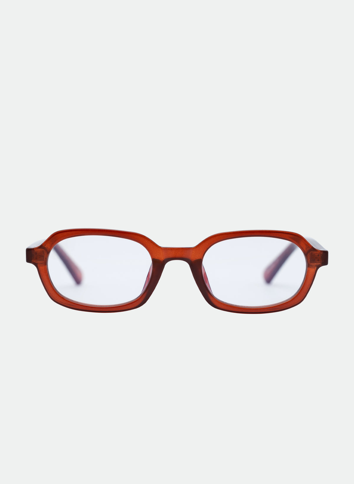 Abby Blue Light Glasses – Transparent Maple Hexagon – Otra  display picture 3