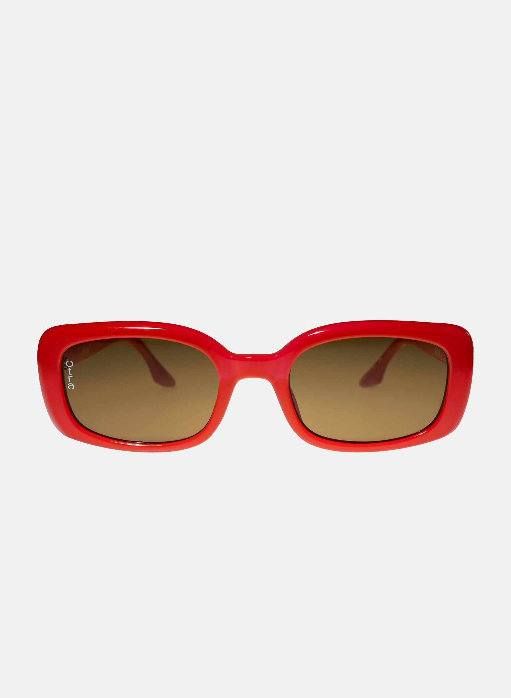 Daisy small rounded rectangle frame in red