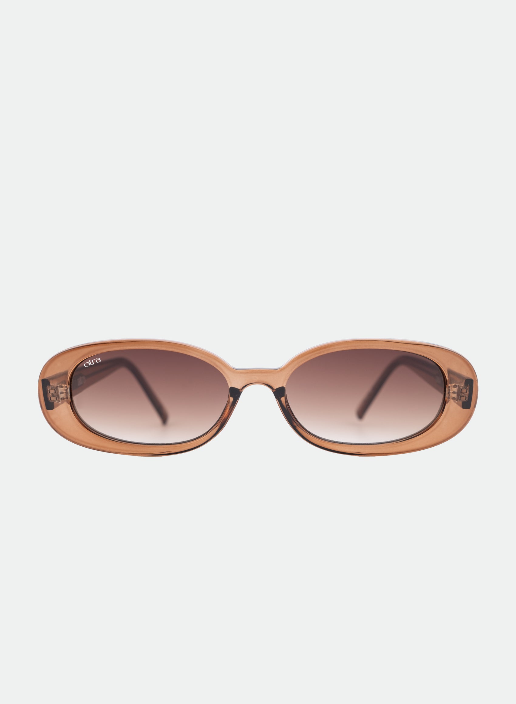 Gina sunglasses in coffee front view