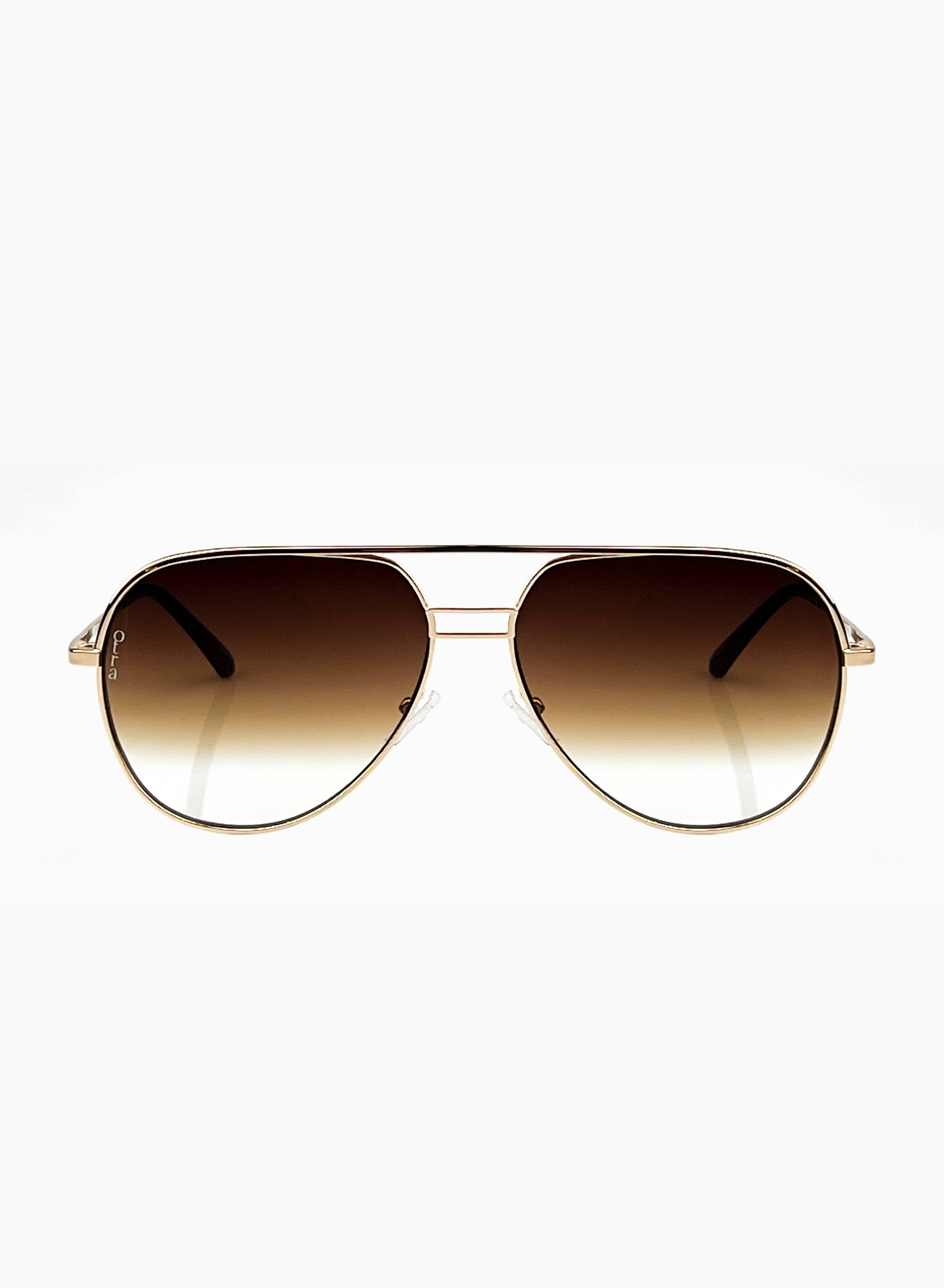 Transit aviator sunglasses in brown