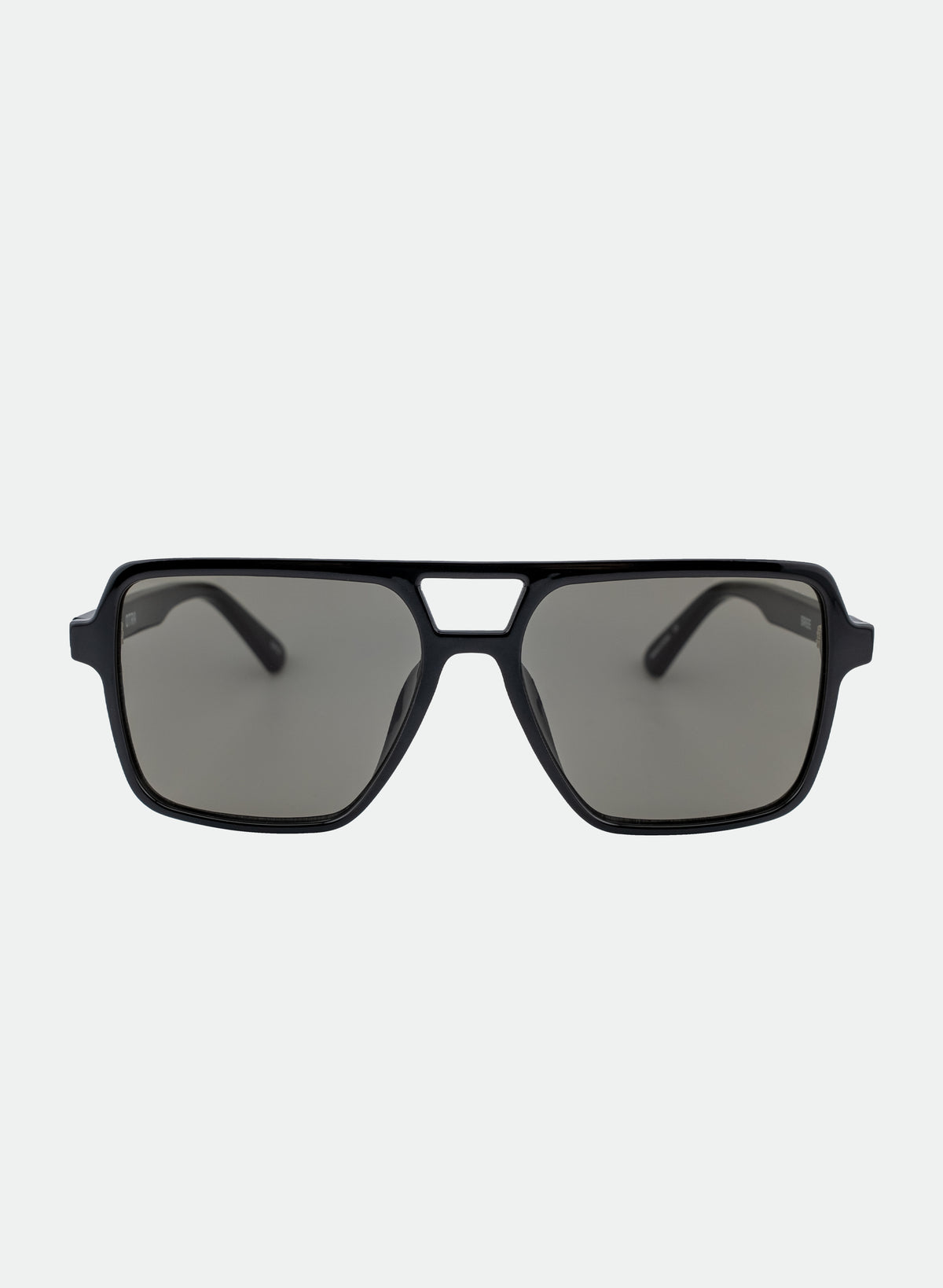 Otra Eyewear Zoya - Black Zoya Oversized Aviator Sunglasses – Black Frame & Smoke Lens  main image 3