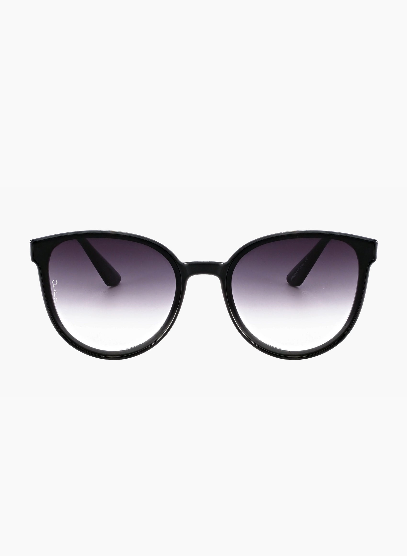 Dali oversized round sunglasses in black