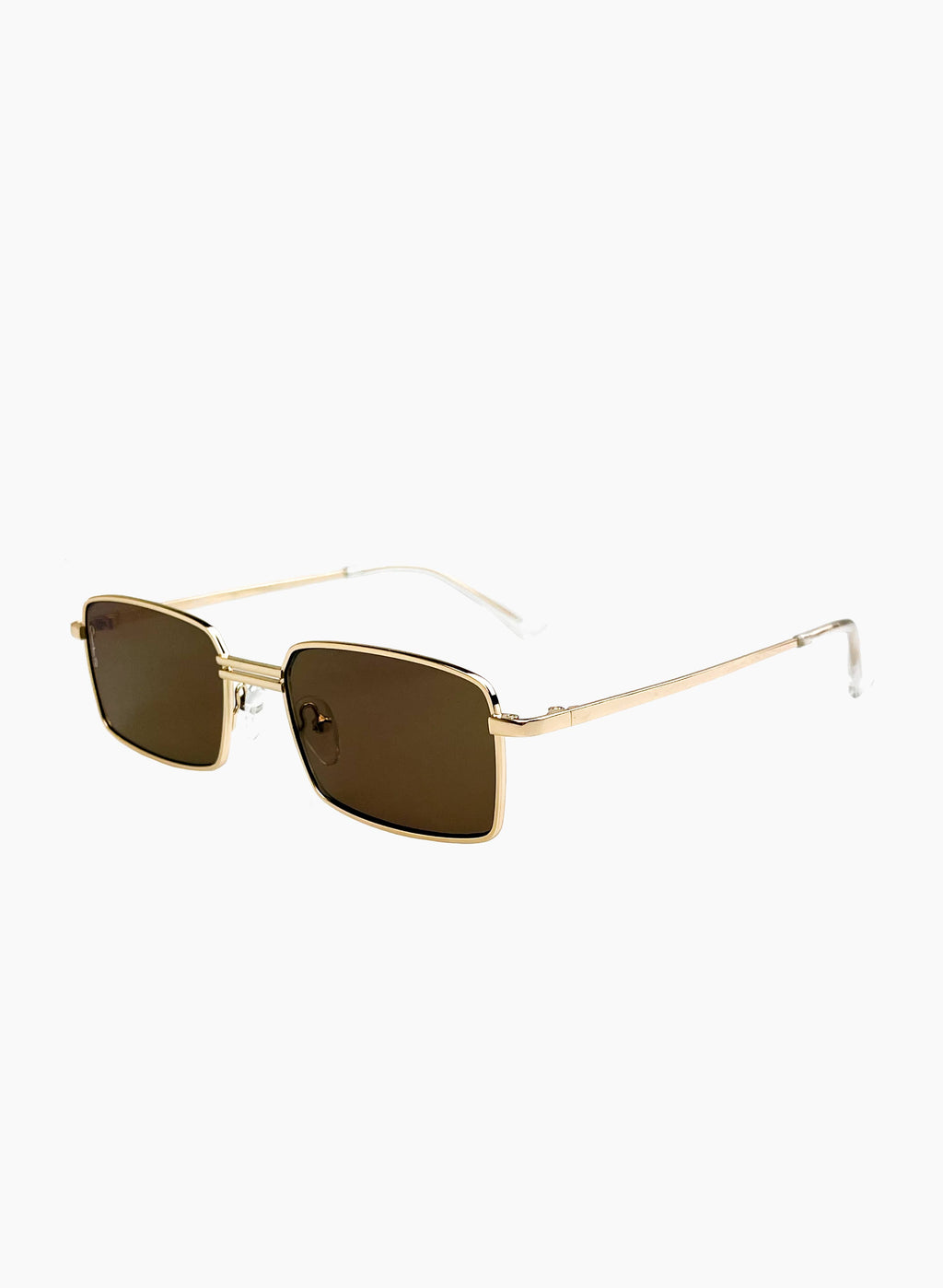 Side view of Ila small rectangle sunglasses