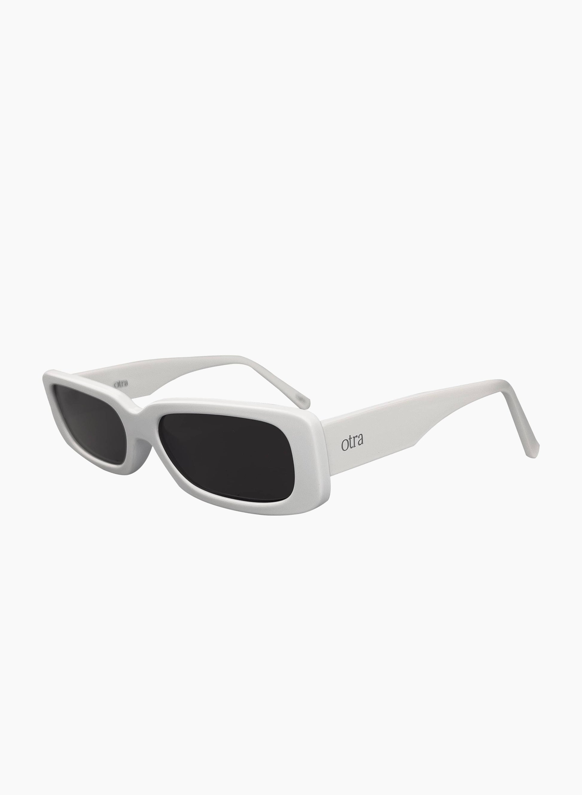 Side view of Sunny white small sunglasses 