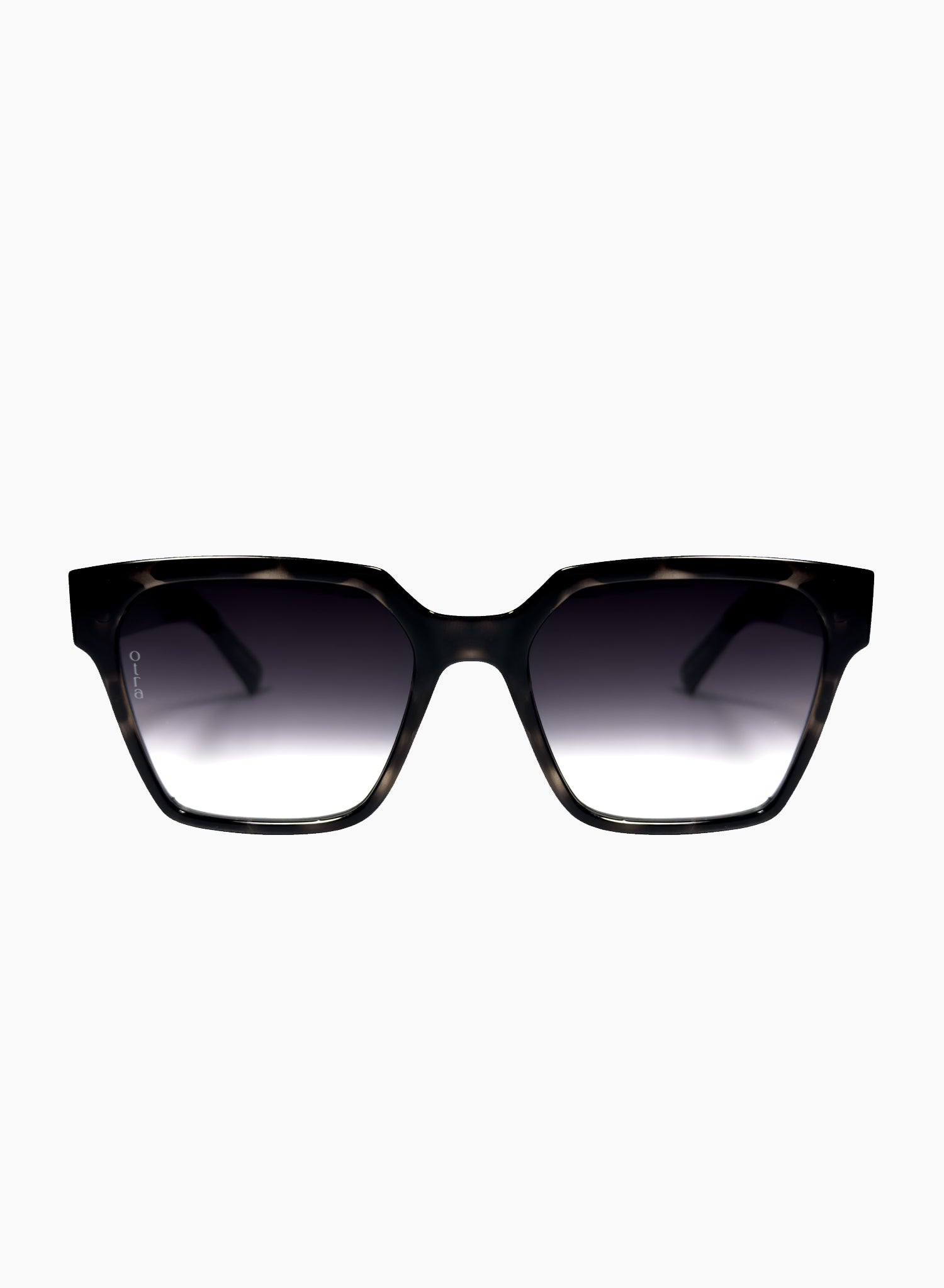 Zamora angled square sunglasses in black tortoiseshell